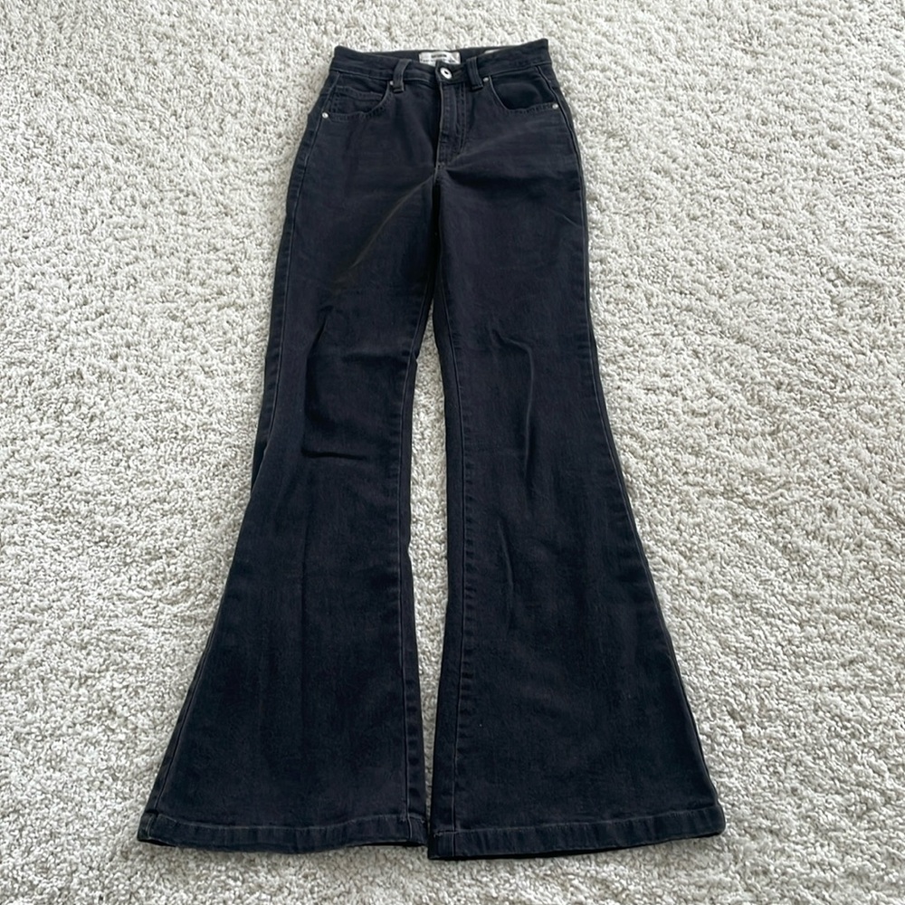 Cotton On Black Original Flare Jean. New condition